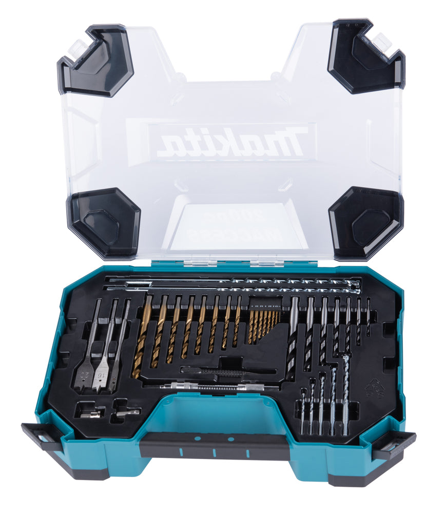 Estojo com brocas e pontas de aparafusar Maccess (200 unidades) E-22610 Makita