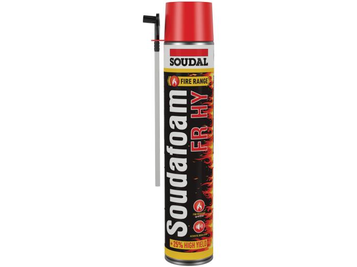 Espuma de poliuretano resistente ao fogo Soudafoam FR HY 750ml Soudal
