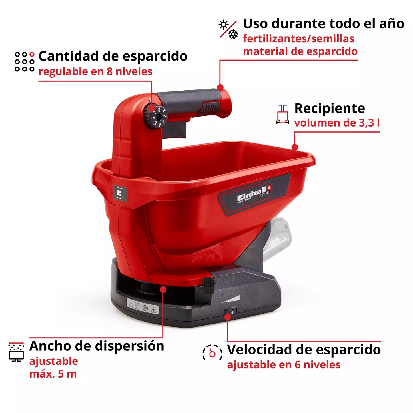 Espátula universal a bateria GE-US 18 Li-Solo 18V da Einhell