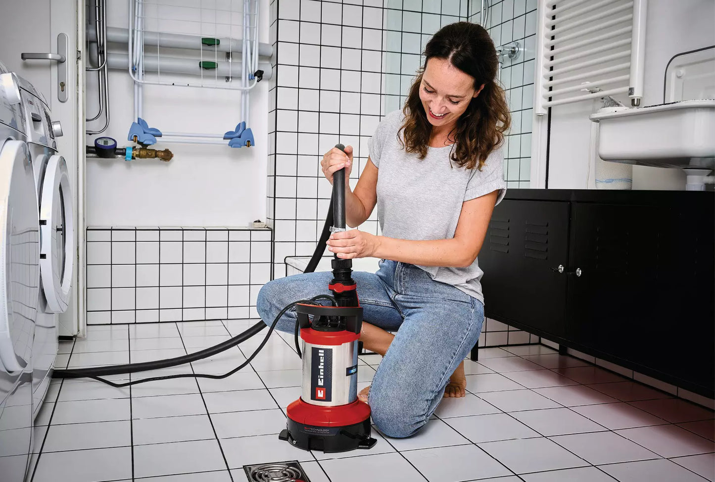 Einhell GE-DP 7535 N LL ECO 750W 18.500l/h Bomba para água suja e limpa GE-DP 7535 N LL ECO