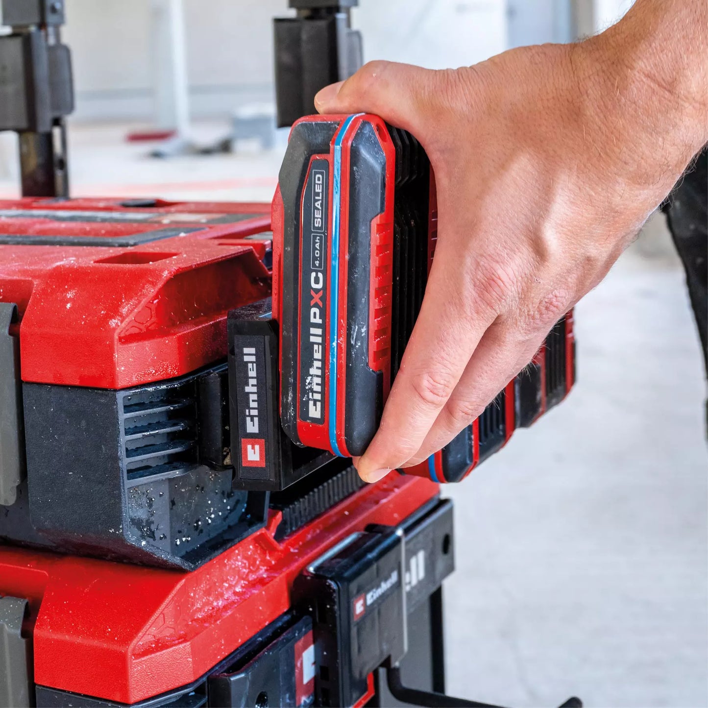 Soporte de baterias para sistema Einhell E-Case