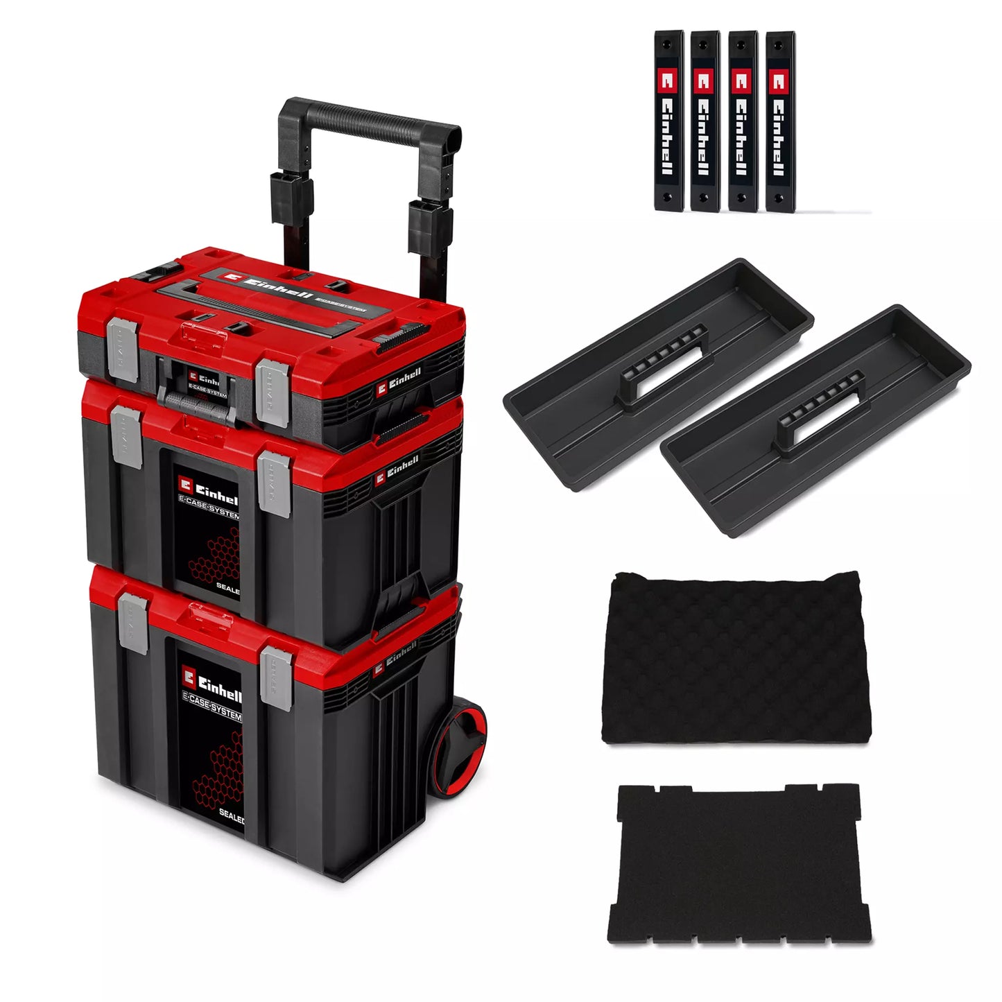 Sistema de maletines con ruedas Einhell E-Case Rolling Workshop SEALED