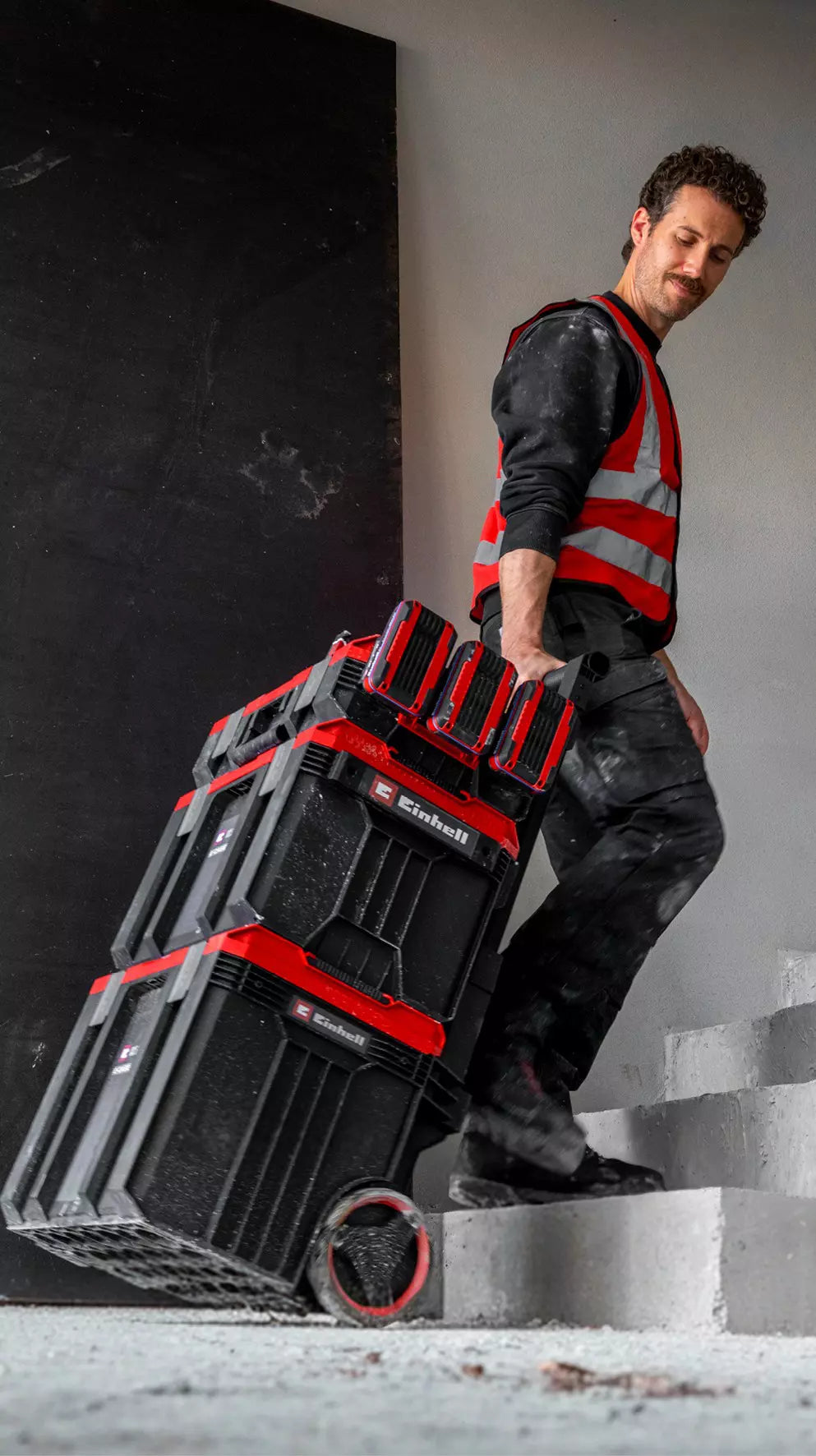 Sistema de maletines con ruedas Einhell E-Case Rolling Workshop SEALED