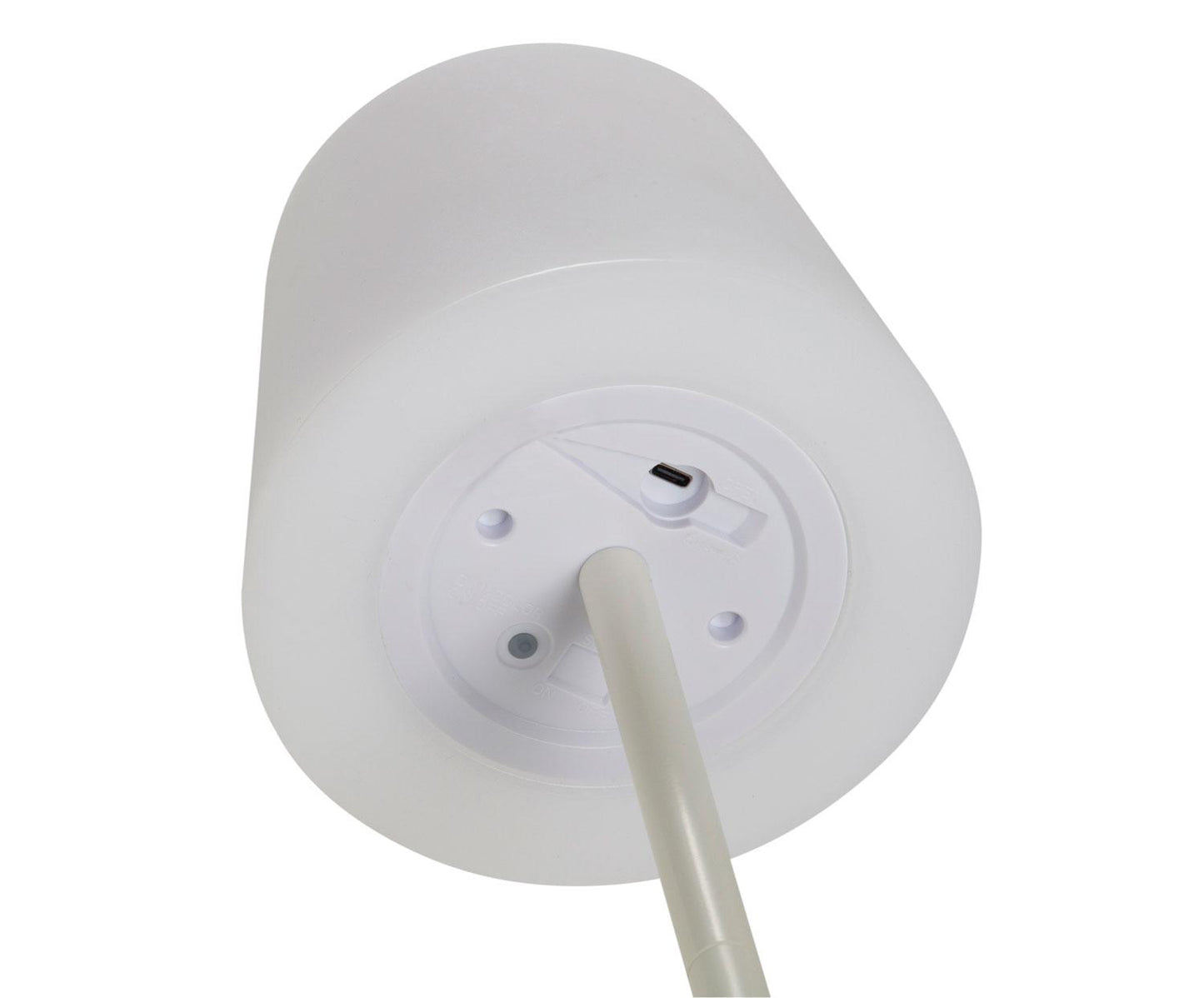 Lâmpada LED sem fios em metal branco Andrea House