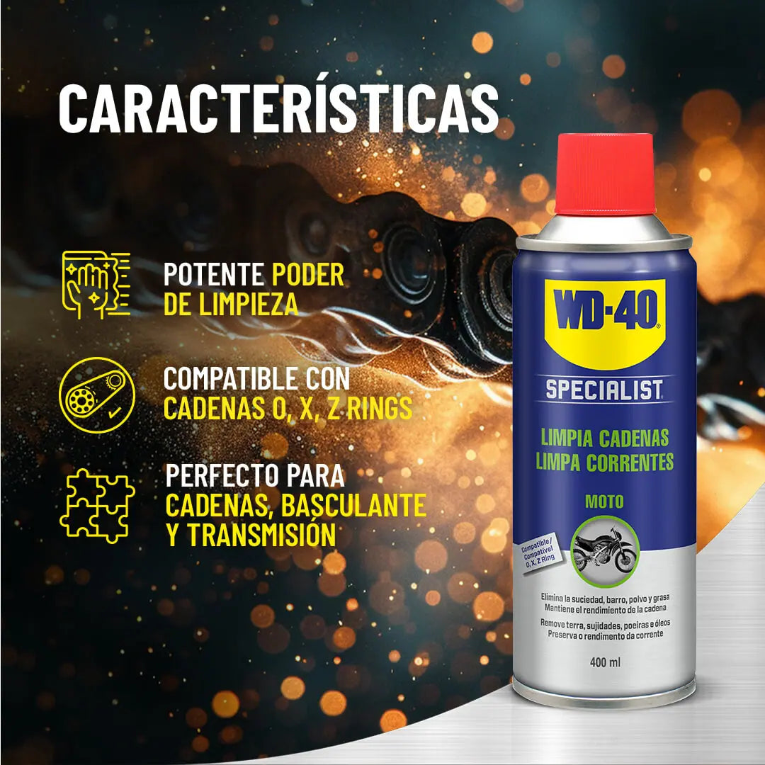 Limpador de correntes 400 ml MOTO WD-40