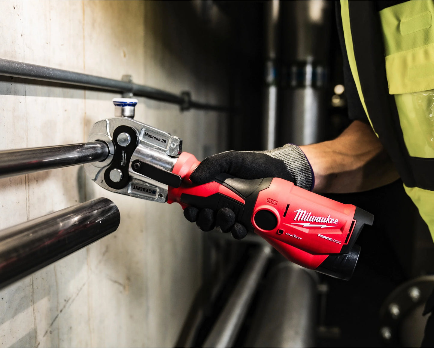 Prensa hidráulica subcompacta U-SET Milwaukee M12 HPT-202C, modelo M12 Force Logic
