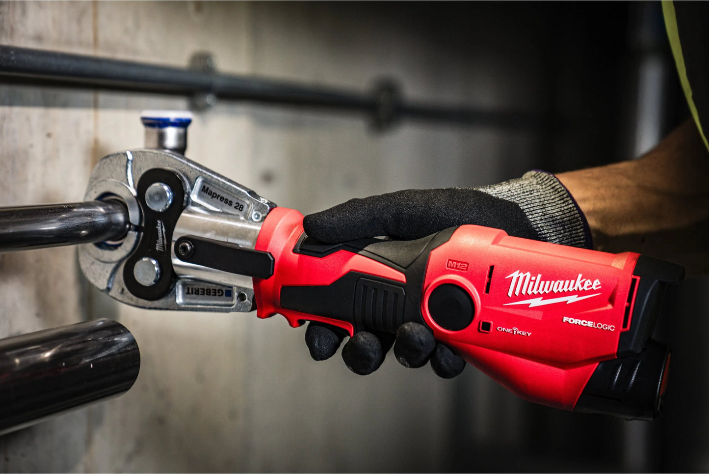 Prensa hidráulica subcompacta U-SET Milwaukee M12 HPT-202C, modelo M12 Force Logic