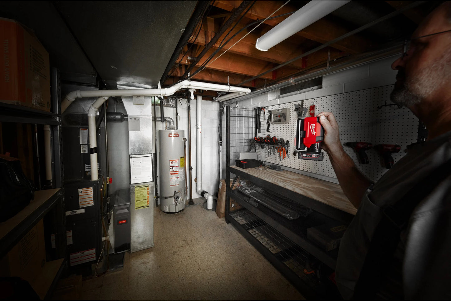 Luz de área giratória PAL-0 Milwaukee M12