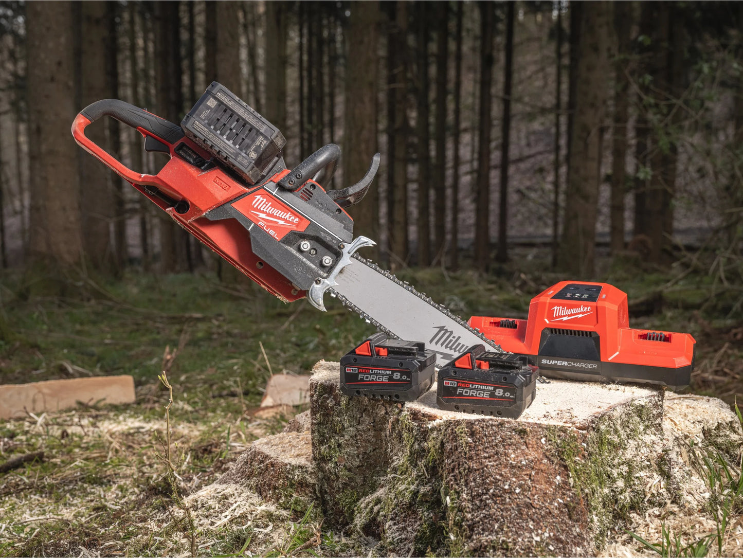 Motosserra a bateria dupla Milwaukee M18F2CHS50-802 50cm
