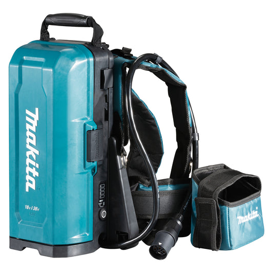 Mochila com 2 adaptadores 18V/36 + 4 baterias 5Ah + carregador duplo Makita 191C50-5 PDC01