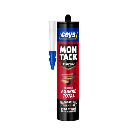 Cartucho adesivo de montagem Ceys Turbo Pro Montack 290ml Total Grip Turbo Pro