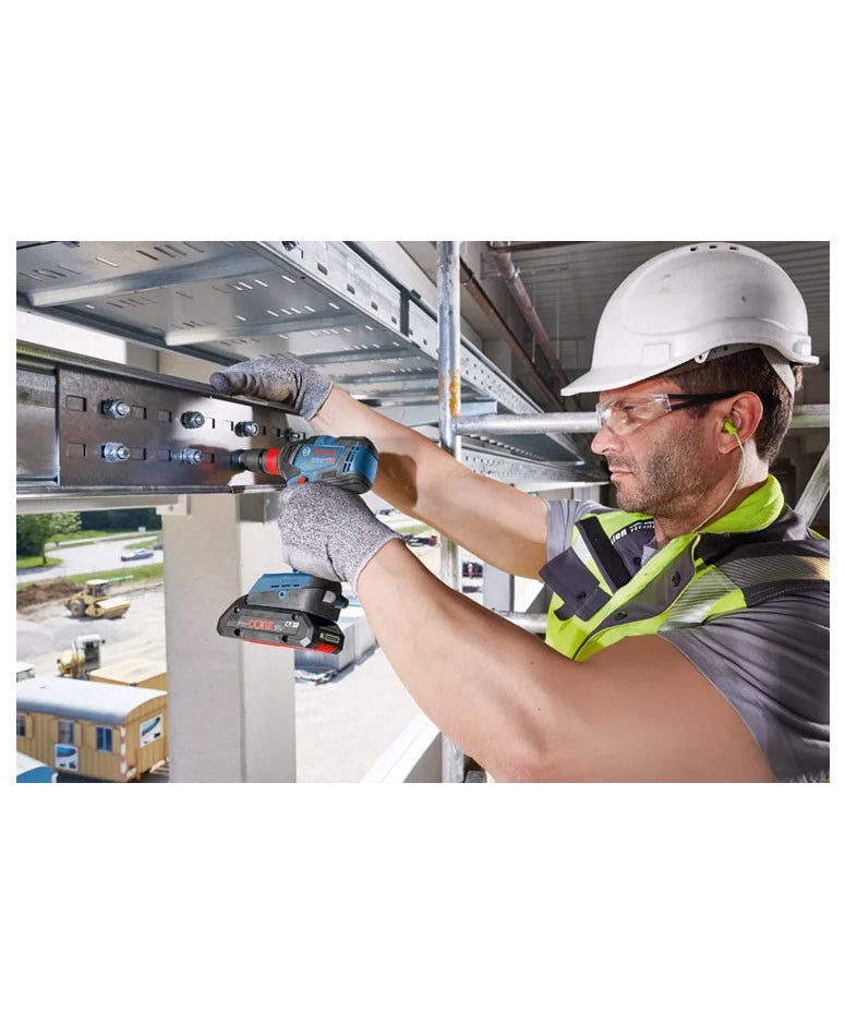 Aparelho de impacto 18V 200Nm + 2bat 4Ah + Carregador + Mala de transporte Bosh GDX 18V-200