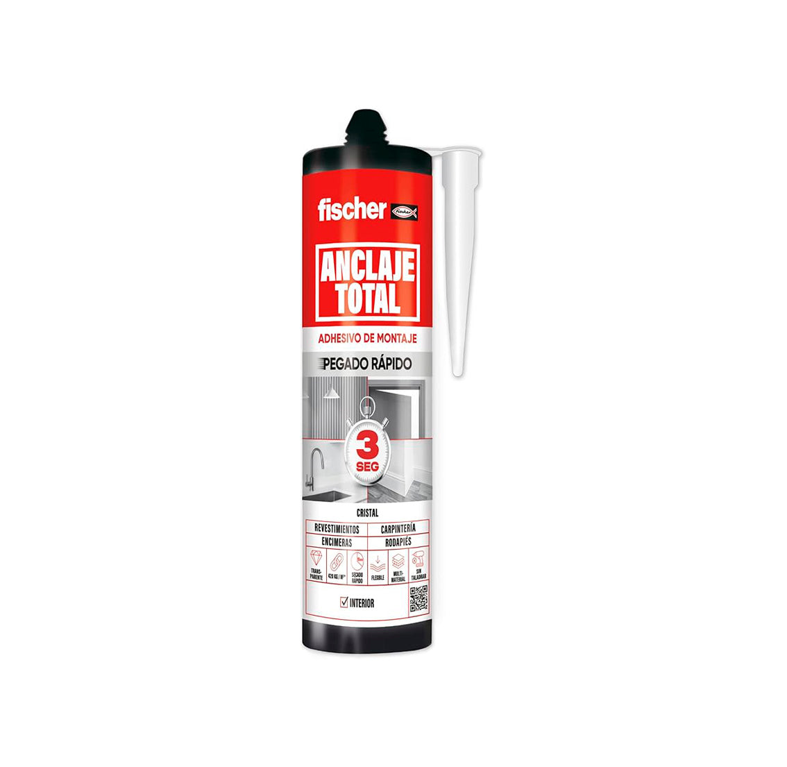Fischer Total Anchorage Adesivo de Montagem de Fixação Rápida 290ml