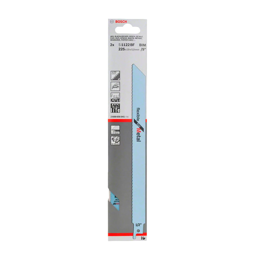 Lâmina de serra sabre 225mm S 1122 BF 2 unidades Bosch