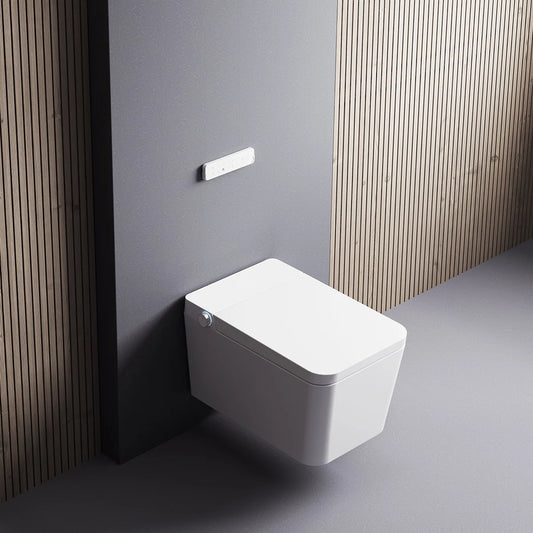 Sanita japonesa Mizubath com limpeza inteligente Mizubath Island Wall-Hung Branco