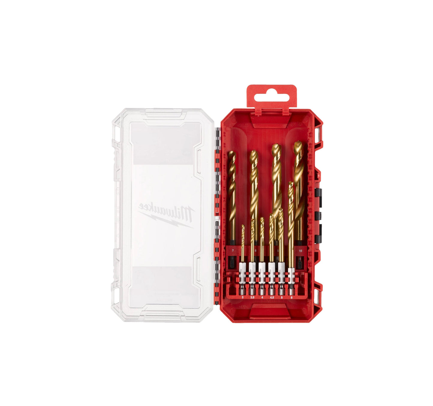 Conjunto de 10 brocas SHOCKWAVE HSS-G TIN RED HEX Milwaukee