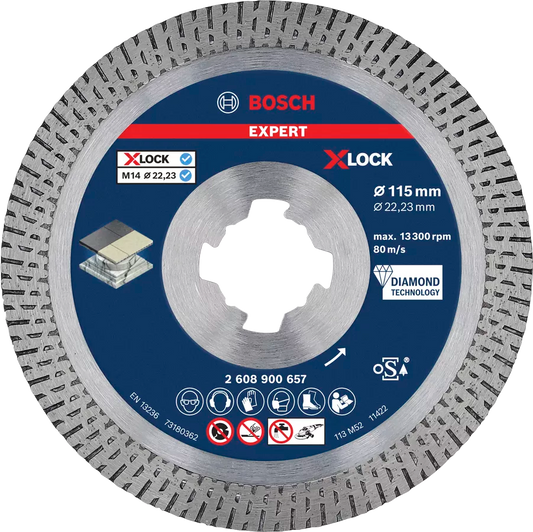 Disco de lixa de diamante 115mm Expert Hard Ceramic Bosch