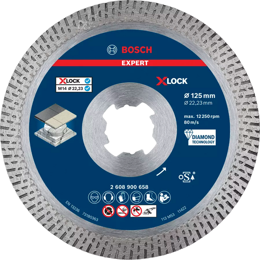 Disco de lixa de diamante 125mm Expert Hard Ceramic Bosch
