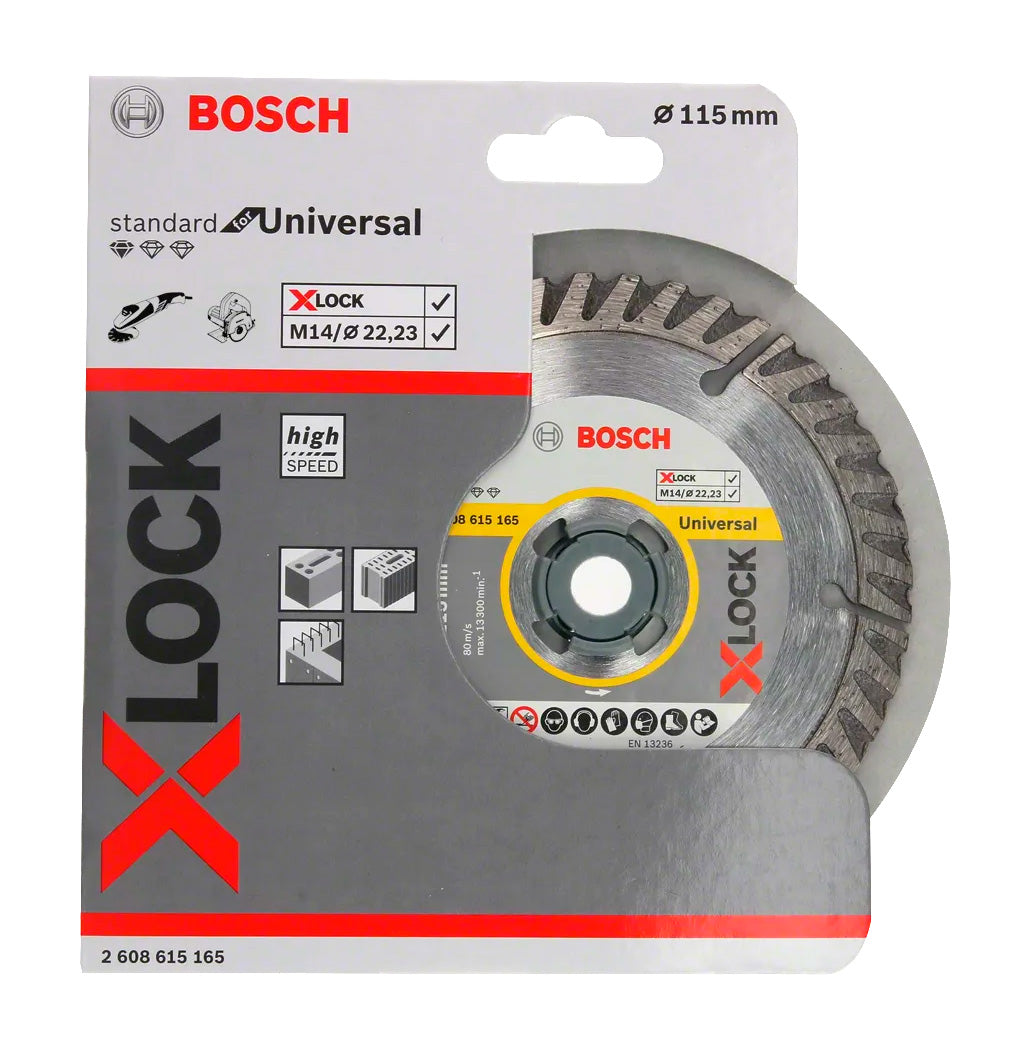 Disco de corte universal padrão X-LOCK de 115 mm Bosch