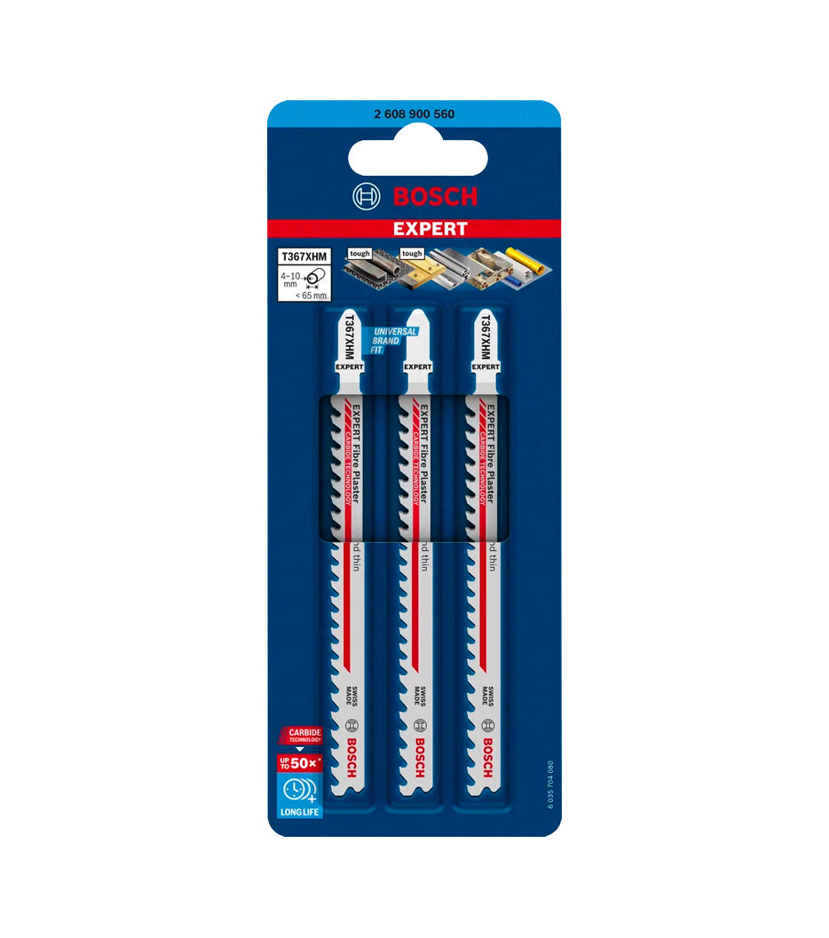Lâmina de serra de recorte Expert Multi Material 132 mm T 367 XHM 3 unidades Bosch