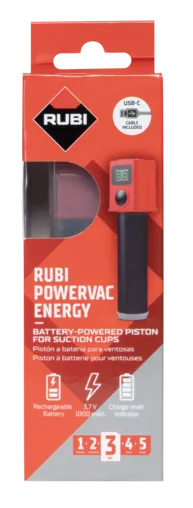 Conversor de ventosas manuais para elétricas Powerbac Energy Rubi