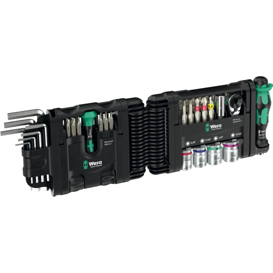 Conjunto modular Tool-Check Imperial 1 50 peças Wera