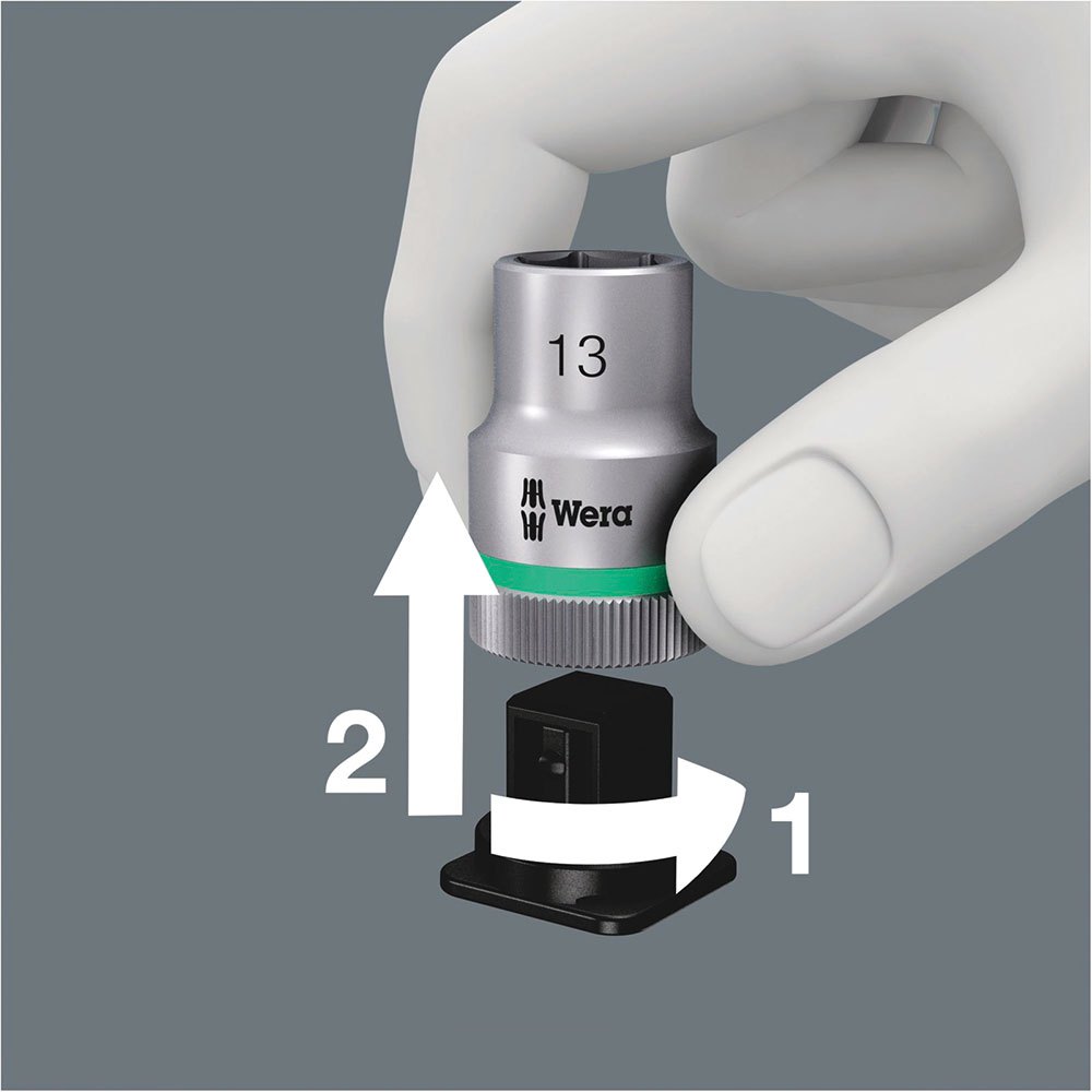 Jogo de chaves de caixa Zyklop com função de retenção 10pcs Wera 8790 HMC HF